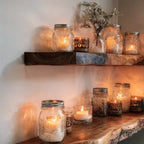 Floating Corner Wall Shelf – Live Edge Walnut Bookshelf for Décor & Housewarming Gift