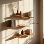 Handcrafted Live Edge Floating Shelf – Solid Wood Wall Décor & Minimalist Home Gift