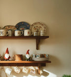 Elegant Live Edge Walnut Floating Shelf – Farmhouse Wood for Bedroom, Nursery, and Kitchen